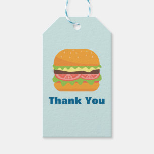 Etiqueta Para Presente Ilustração de Hamburger Obrigado