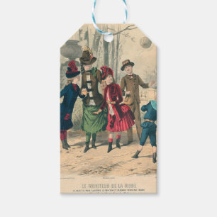 Etiqueta Para Presente Ilustração de Prata de Moda das Crianças Vitori