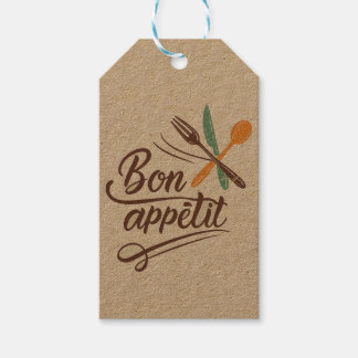 Etiqueta Para Presente Ilustração de talheres de decoração Bon Appétit Ki