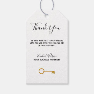 Etiqueta Para Presente Imóvel Casa Preto Branco Corretor Personalizado