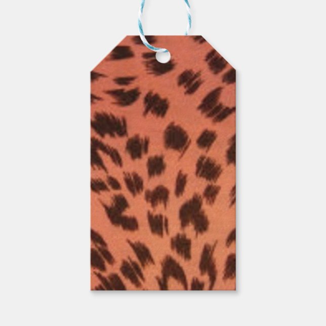 ETIQUETA PARA PRESENTE IMPRESSÃO ANIMAL DE TINTA (Frente)