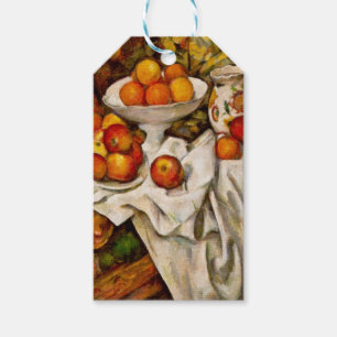 Etiqueta Para Presente Impressionismo de Impressão de Maçãs e Laranjas de