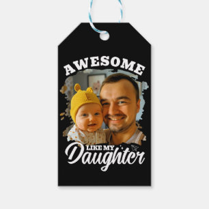 Etiqueta Para Presente Incrível Como Minha Filha Foto Personalizada do Pa