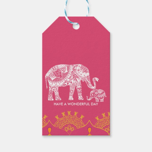 Etiqueta Para Presente Inspiração Indiana (Frente)