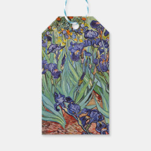 Etiqueta Para Presente Íris de Van Gogh Pintura Impressionista