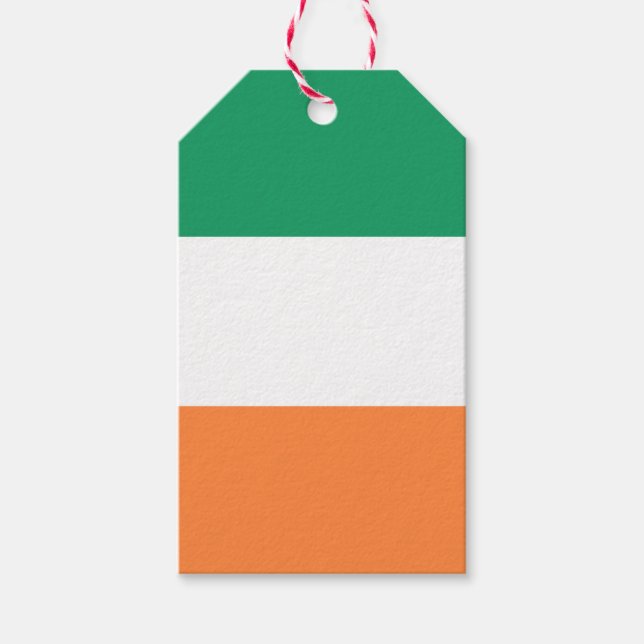Etiqueta Para Presente Irish National Flag, Irish Standard, Banner (Frente)