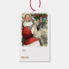 Etiqueta Para Presente Irish Wolfhound Natal