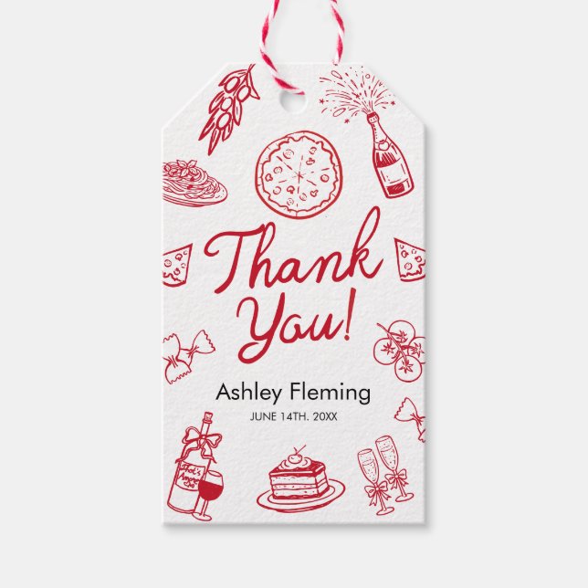 Etiqueta Para Presente Isso é Amore Obrigado (Frente)