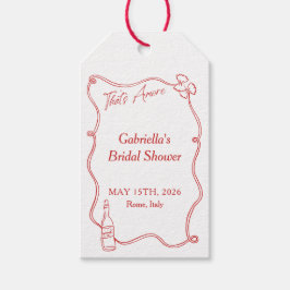 Etiqueta Para Presente Isso é Amore Whimsical Hand Drawn Chic Italiana Re