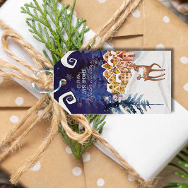 Etiqueta Para Presente It Takes a Village Winter Fairy Girl Baby Shower 