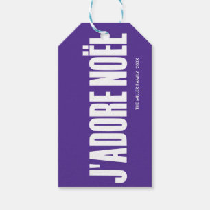 Etiqueta Para Presente J'adore Noël!