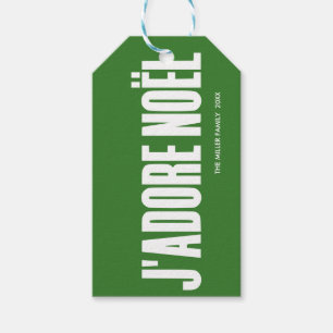Etiqueta Para Presente J'adore Noël!
