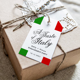 Etiqueta Para Presente Jantar Temático Italiano | Festa de Noivado