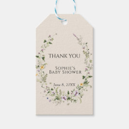 Etiqueta Para Presente Jardim Botânico Pequeno Em Chá de fraldas De Sangu