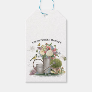 Etiqueta Para Presente Jardim das flores da fazenda francesa Modern Vinta