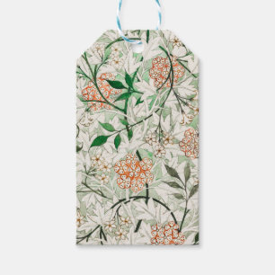 Etiqueta Para Presente Jardim de Jasmim William Morris Flor Clássica