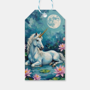 Etiqueta Para Presente Jardim Místico do Unicorn