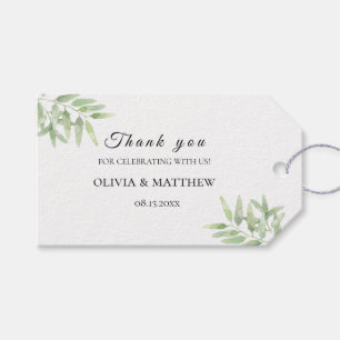 Etiqueta Para Presente Jardim verde. Casamento do Olive Branch Obrigado