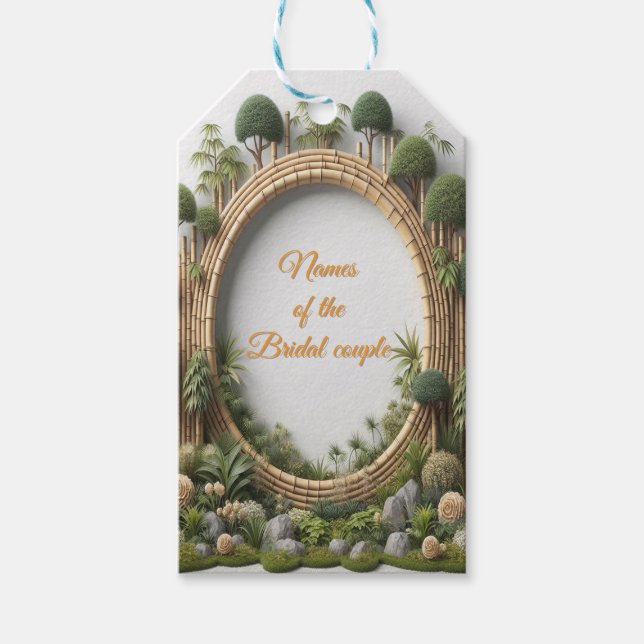 Etiqueta Para Presente Jardins e Edifícios ecológicos em Harmonia (Frente)