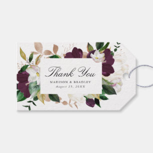 Etiqueta Para Presente Jasmim Floral Roxo Favor Personalizado de Casame