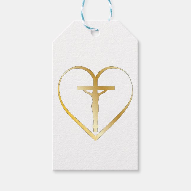Etiqueta Para Presente Jesus de coração (Frente)