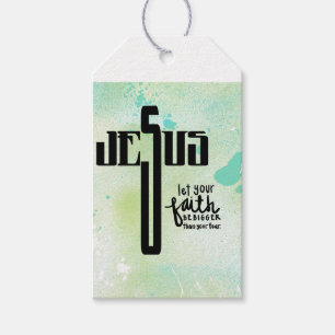 Etiqueta Para Presente Jesus Word Art