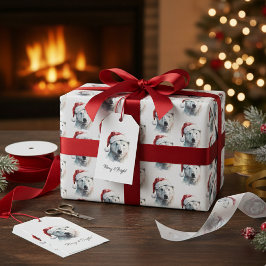 Etiqueta Para Presente Jingle Bear Joy, custom