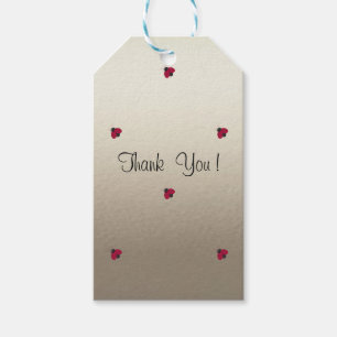 Etiqueta Para Presente Joaninhas bonitos, vermelhos adoráveis, luminosos