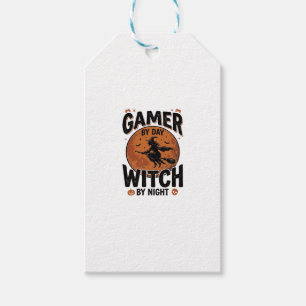 Etiqueta Para Presente Jogador De Dia Bruxa De Noite Design De Jogo Vinta