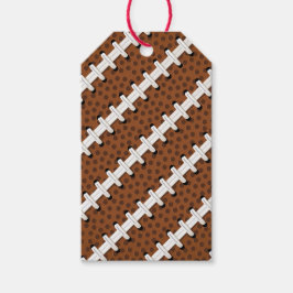 Etiqueta Para Presente Jogador de treinador do Futebol Pigskin Laces