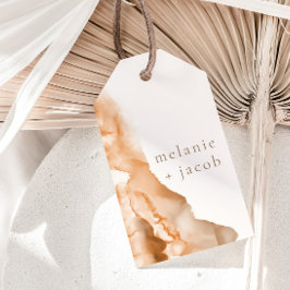 Etiqueta Para Presente Joshua Tree Bohemian Neutral Bride + Favor do Groo