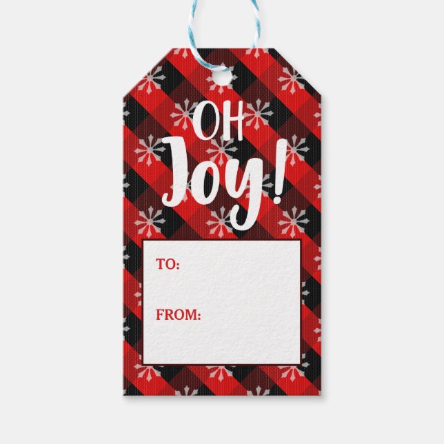 Etiqueta Para Presente Joy Natal (Frente)