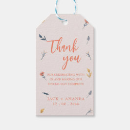 Etiqueta Para Presente Joyful Playful Weding Invitation Obrigado Tags
