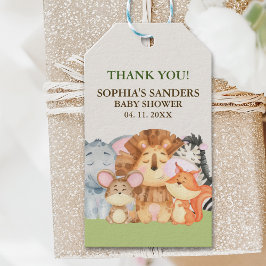 Etiqueta Para Presente Jungle animals Baby shower