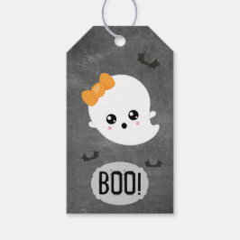Etiqueta Para Presente Kawaii Fantasma Halloween
