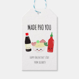 Etiqueta Para Presente Kawaii Made Pho Each Other Valentine's Day Noodles