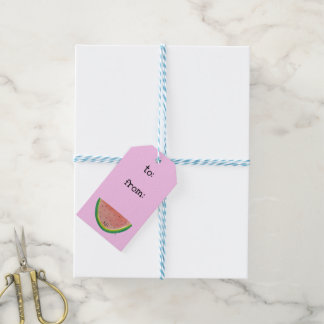Etiqueta Para Presente Kawaii Watercolor Watermelon Gift Tags