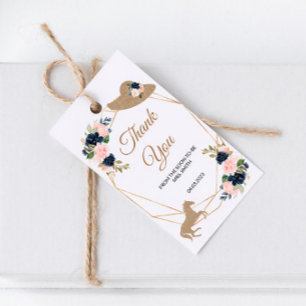 Etiqueta Para Presente Kentucky Derby Wedding Obrigado