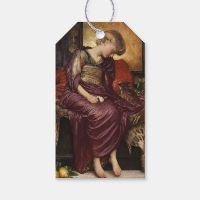 Etiqueta Para Presente Kitten (por Frederic Leighton) (Frente)
