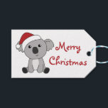 Etiqueta Para Presente Koala Christmas Snow Winter reação a animais Koala<br><div class="desc">O Koala para o Natal com luzes de fadas. Animais engraçados com presentes e neve até as férias. Também é engraçado para o Natal em julho. Os coalas são animais doces e perfeitos para o Natal.</div>