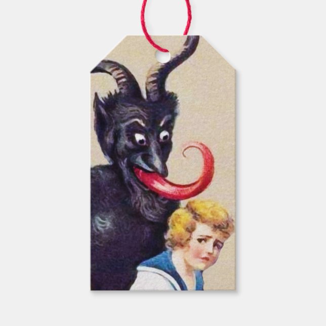 Etiqueta Para Presente Krampus (Frente)