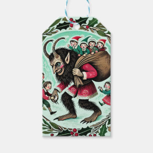 Etiqueta Para Presente Krampus Christmas