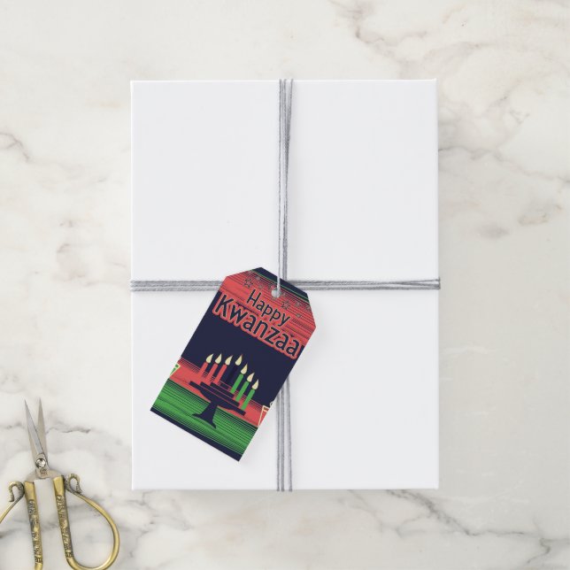 Etiqueta Para Presente Kwanzaa (Com cordão)