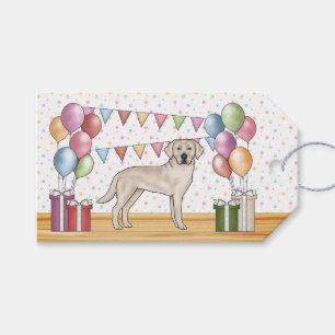 Etiqueta Para Presente Labrador Retriever Labrão Creme Aniversário Colori