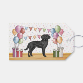Etiqueta Para Presente Labrador Retriever Preto Lab Cachorro Aniversário