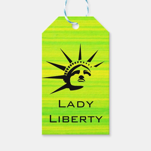 Etiqueta Para Presente Lady Liberty (Frente)