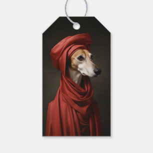Etiqueta Para Presente Lady Saluki Dog