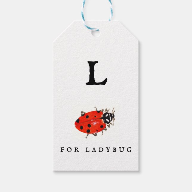 Etiqueta Para Presente Ladybug (Frente)