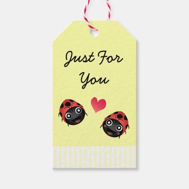 Etiqueta Para Presente Ladybug Love (Frente)