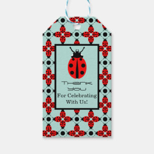 Etiqueta Para Presente Ladybug Pattern